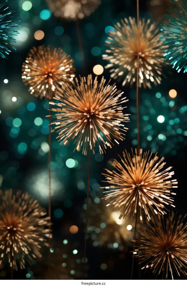 Golden Dandelion Close-up with Green Bokeh Background