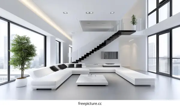 Modern Minimalist Living Room Interior Design