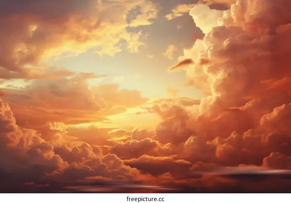 Sunset Over a Tranquil Ocean