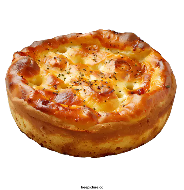 [Transparent Background PNG]Focaccia with rosemary and cherry tomatoes