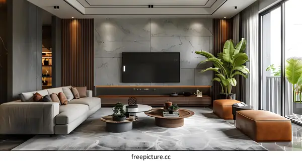 Modern living room interior design