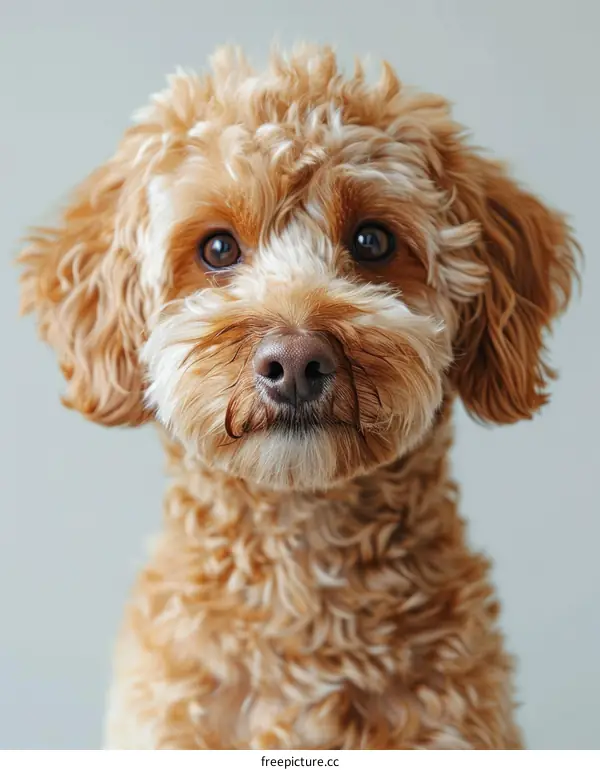 A cute dog looking at the camera