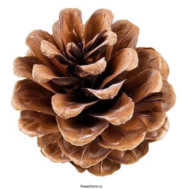 [Transparent Background PNG]Close-up of a Pine Cone