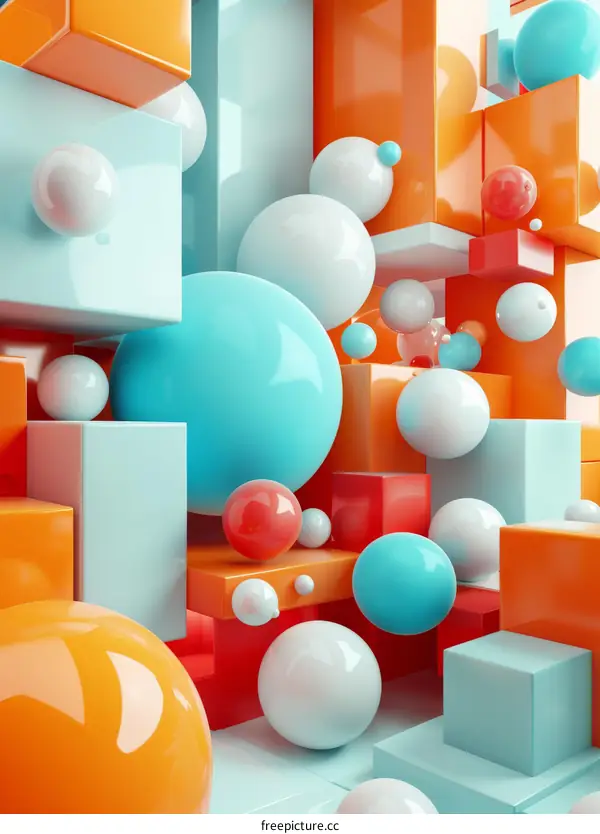 Colorful 3D Balls and Boxes