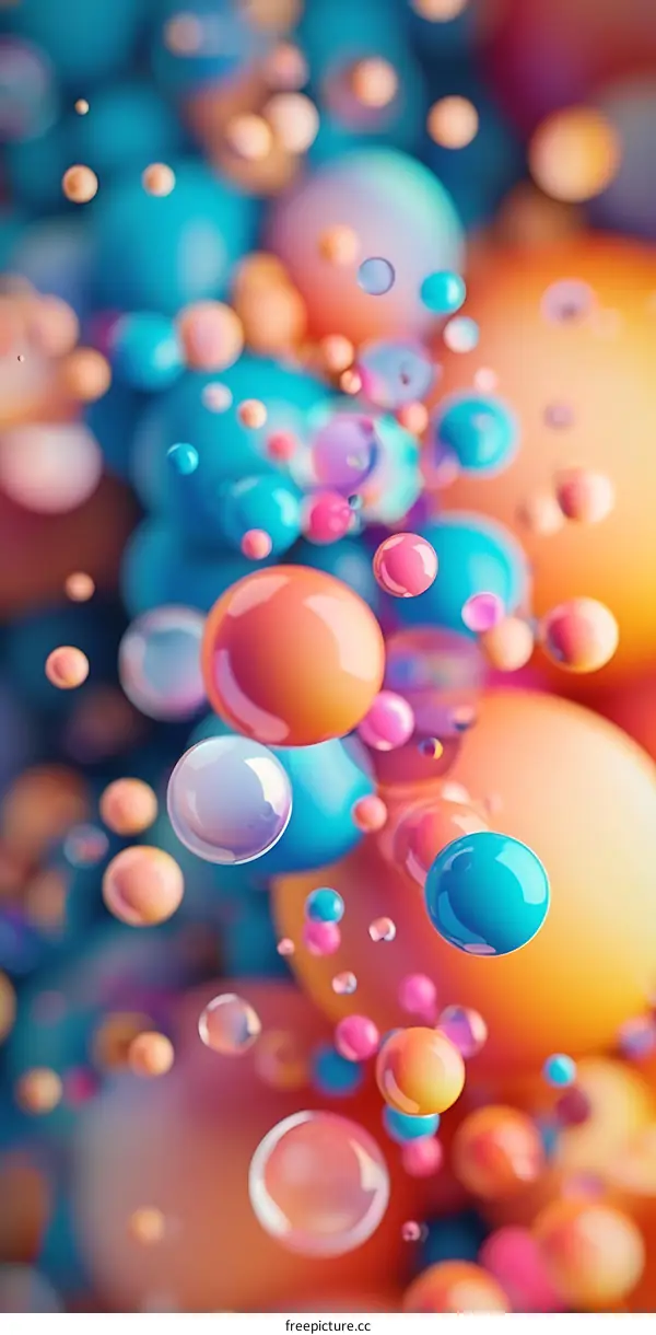 Colorful Abstract Bubble Background
