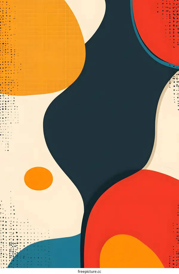 Abstract Background With Colorful Shapes