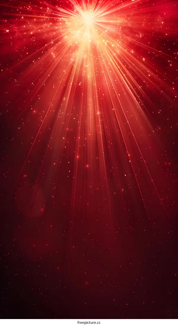 Red rays background