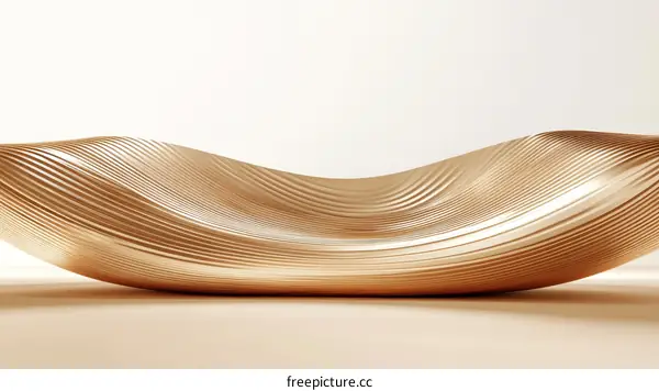 Abstract Gold Wave-like Design
