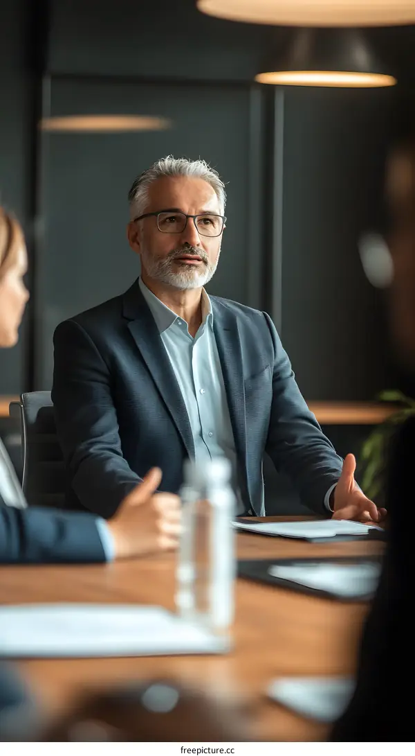 Business Meeting Conference Room Discussion Conversation