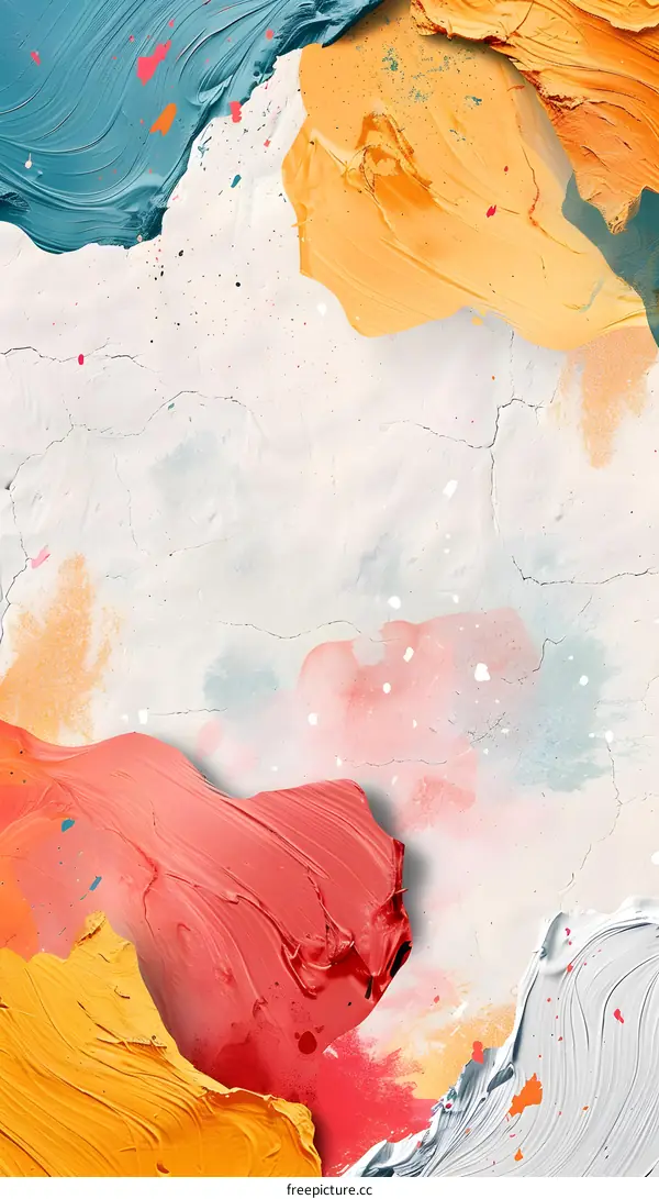 Abstract Art Colorful Swirls Background