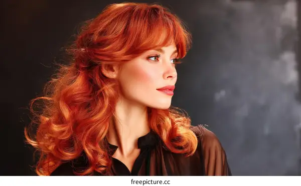 Gorgeous Red Hair Portrait of a Woman