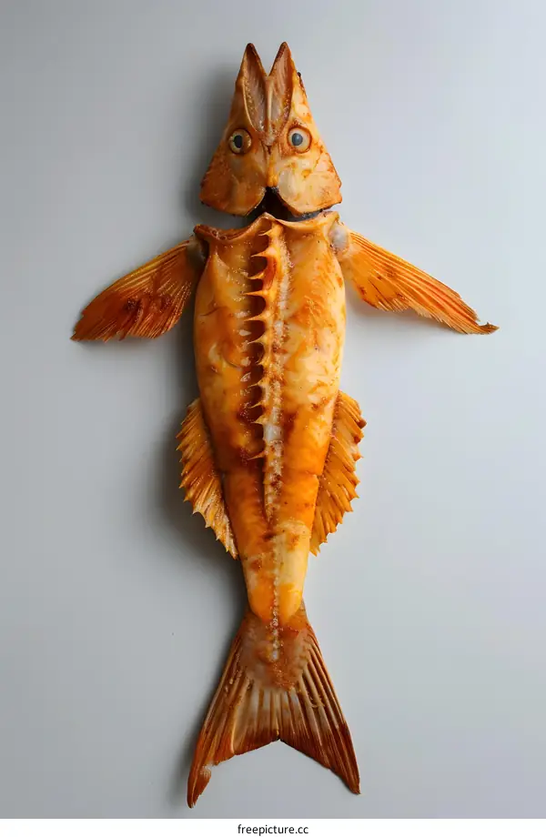 Preserved Fish on White Background