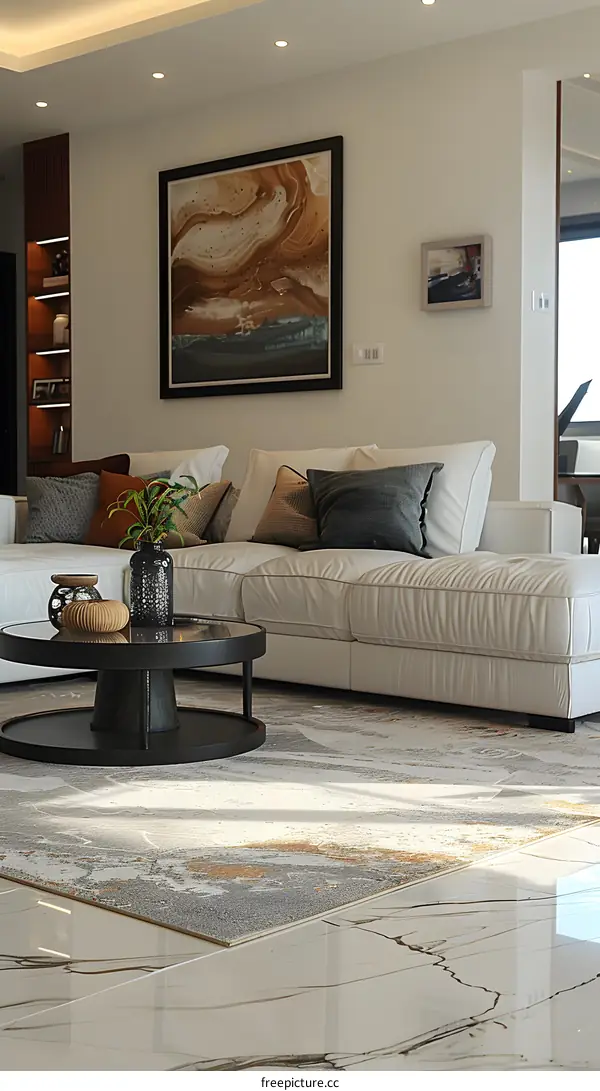 Modern minimalist living room