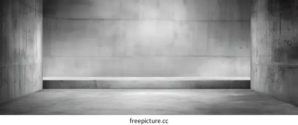 Empty Concrete Interior Space Design