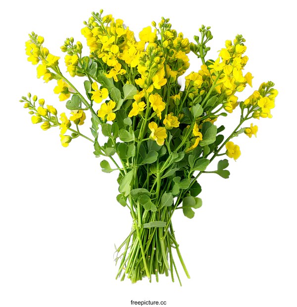 [Transparent Background PNG]A bouquet of yellow flowers
