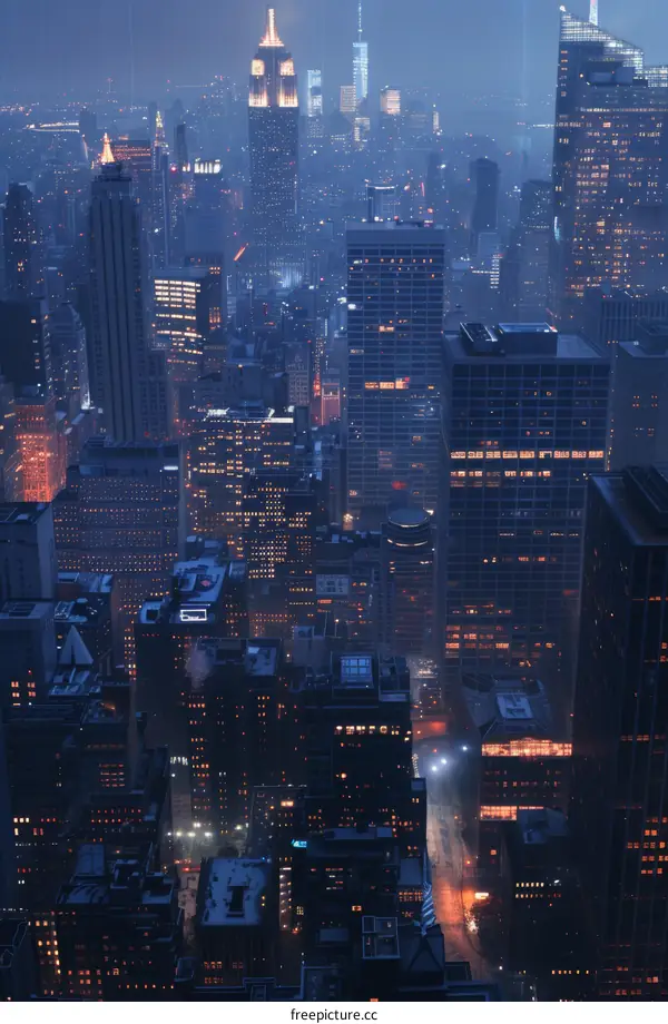 New York City Manhattan 夜景