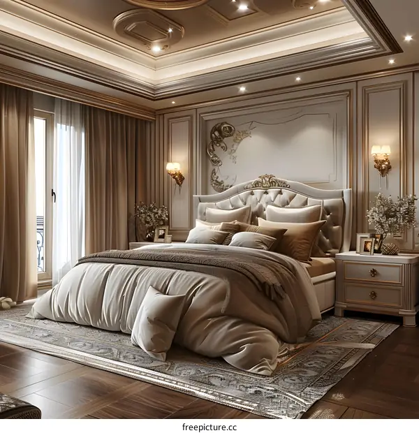 European luxury bedroom