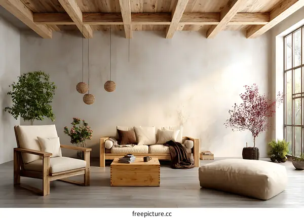 Modern Rustic Living Room Interior Design