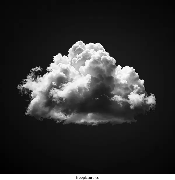 Black and white cloud