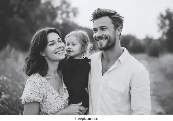 Family Portrait in a Rural Setting