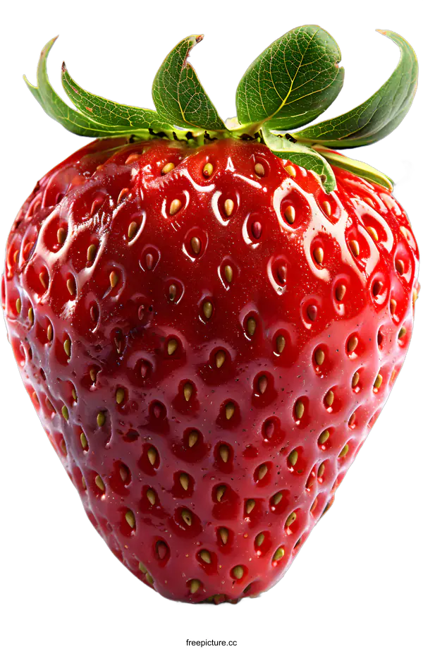 [Transparent Background PNG]A close-up image of a strawberry