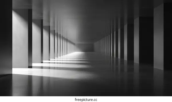 Abstract Architectural Perspective Corridor