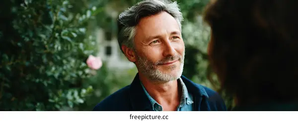 Caucasian Man Outdoors Portrait