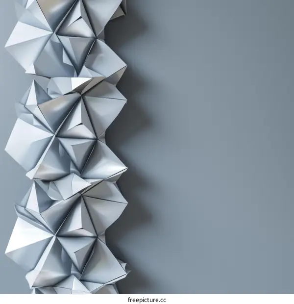 Gray geometric shapes on a gray background