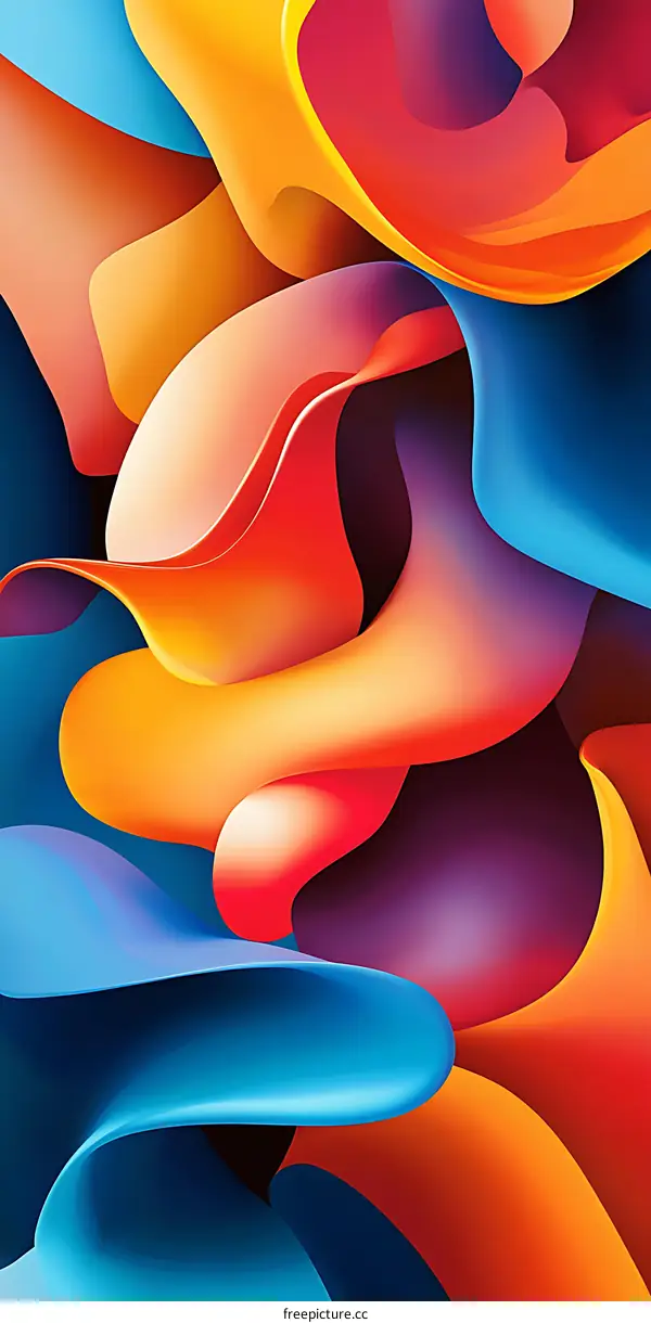 Abstract Colorful Shapes Background