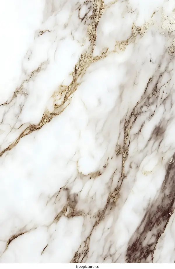 White Marble Texture with Golden Veins