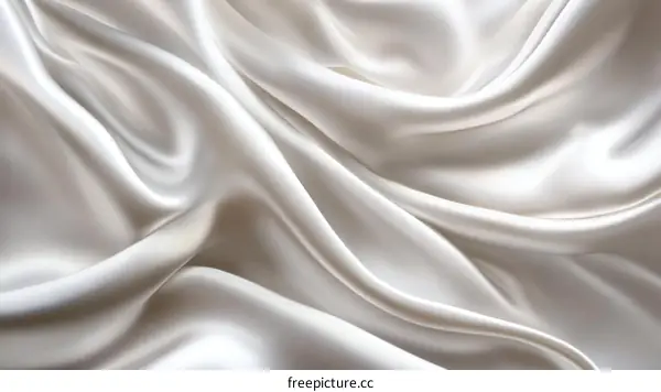 Elegant White Silk Fabric Texture
