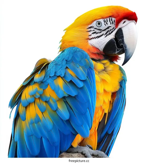 Colorful Macaw Parrot Close-up