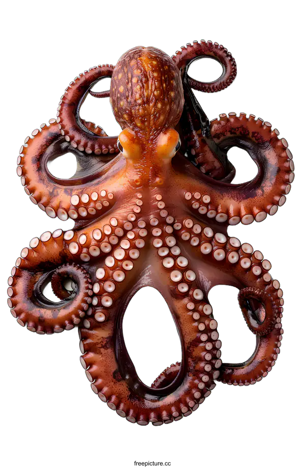 [Transparent Background PNG]Fresh Octopus on White Background