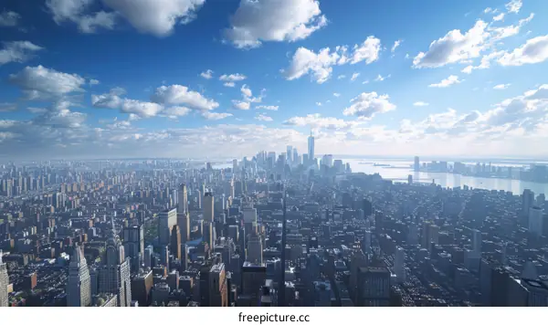 New York City Skyline Panoramic View