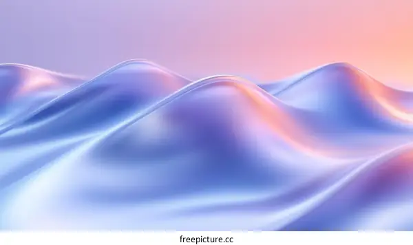 Abstract Liquid Forms in Pastel Colors