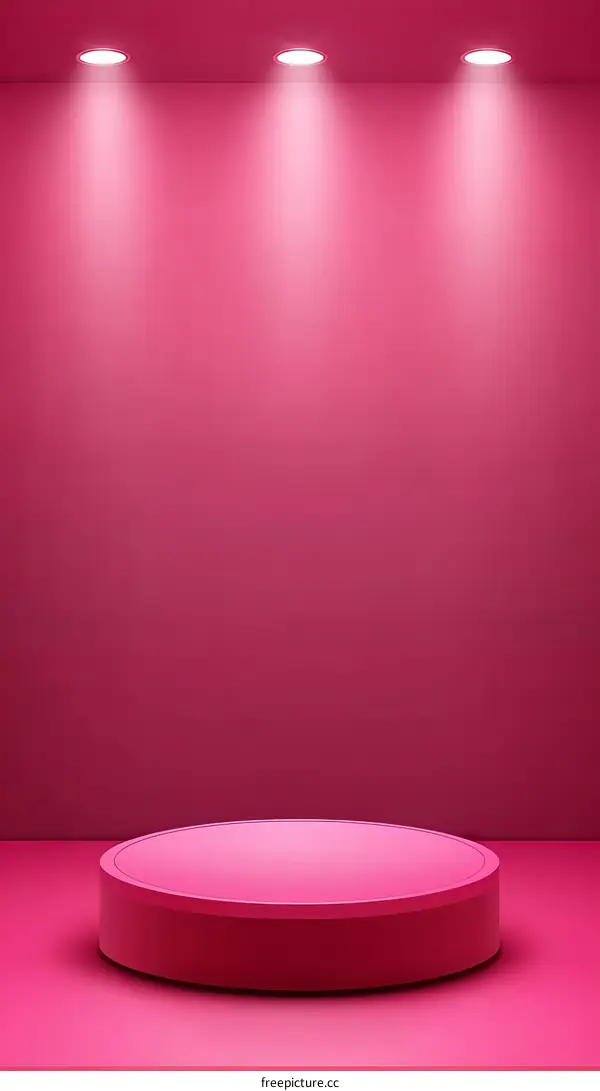 Pink Stage Minimalist Product Display