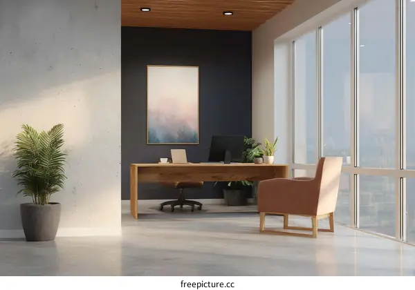 Modern Office Interior Design with Natural Light