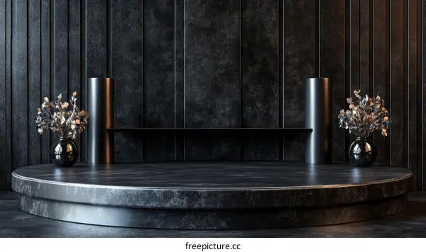 Dark Modern Minimalist Product Display