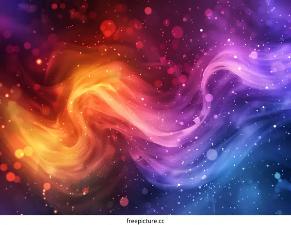Wavy colorful abstract background