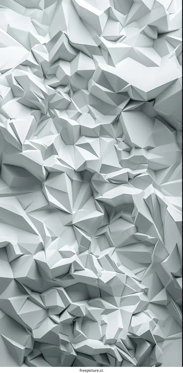 White Rock Surface in 3D Rendering