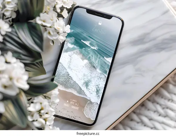 Ocean Waves Phone Wallpaper