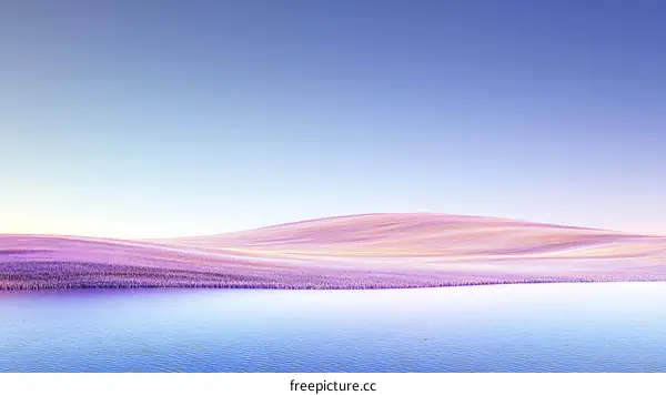 Pastel Landscape by a Calm Lake