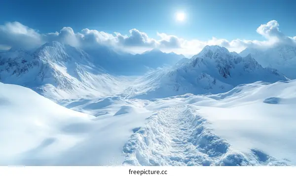 Majestic Winter Mountain Scenery