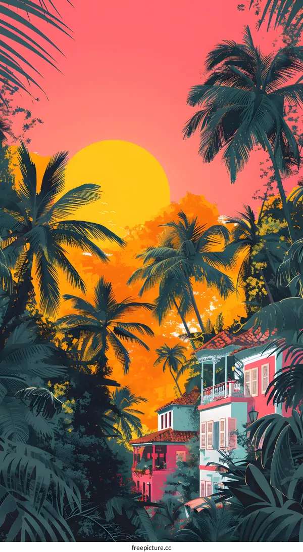 Tropical Sunset Village