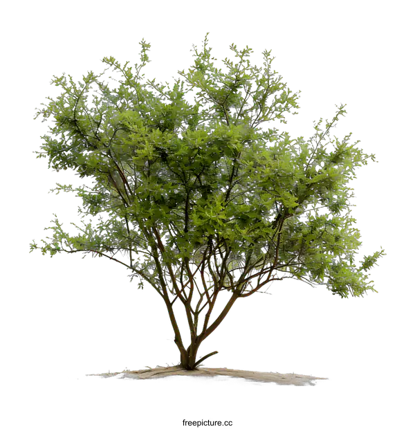 [Transparent Background PNG]Green Tree Isolated On White Background