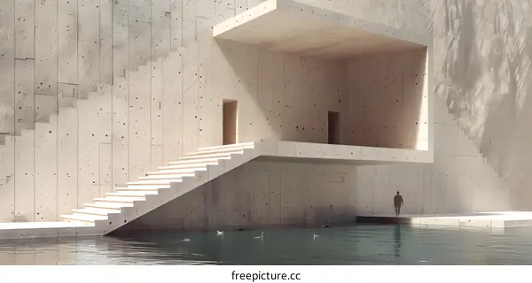 The entrance to the mysterious underground building