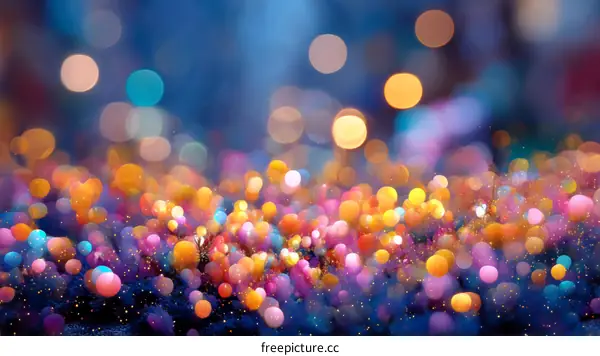 Abstract Colorful Bokeh Background Design