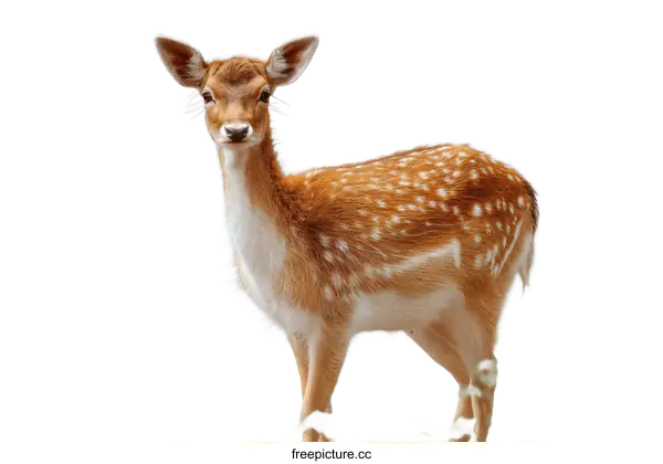 [Transparent Background PNG]Fawn in the Forest
