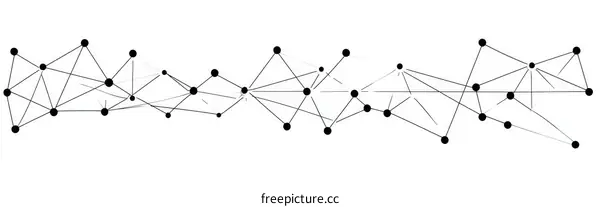 Abstract Network Design Illustration