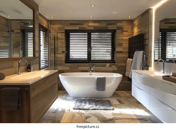 Wooden Bathroom Cabinet Design & Renders